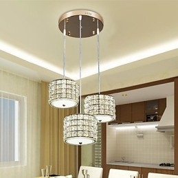 Single 3 Light Crystal Pendant Light Droplight