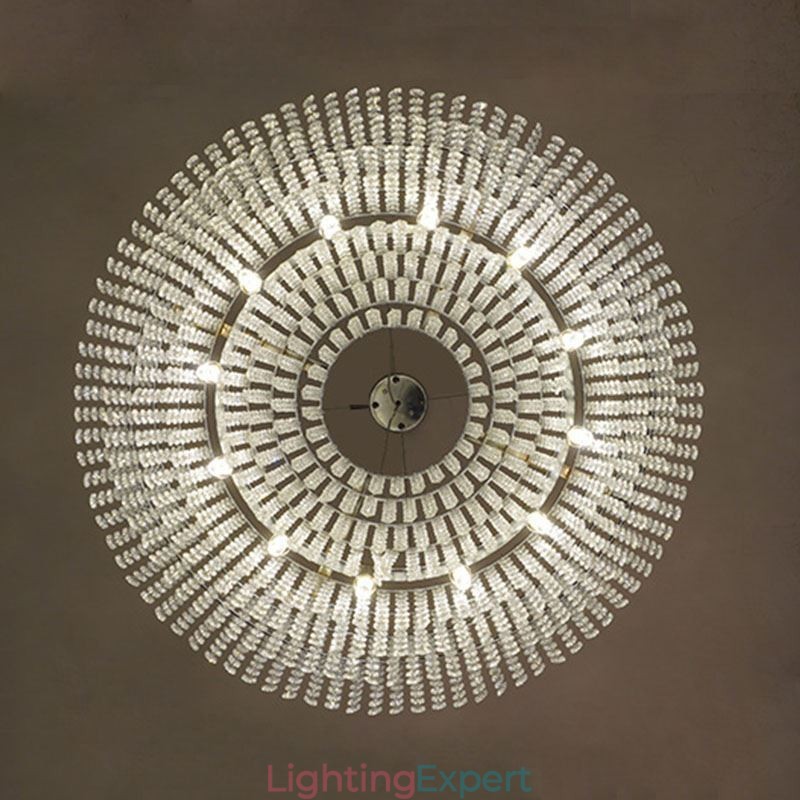Modern Crystal Chandelier European Luxury Decorative Ceiling Lamp With 12 Lights
