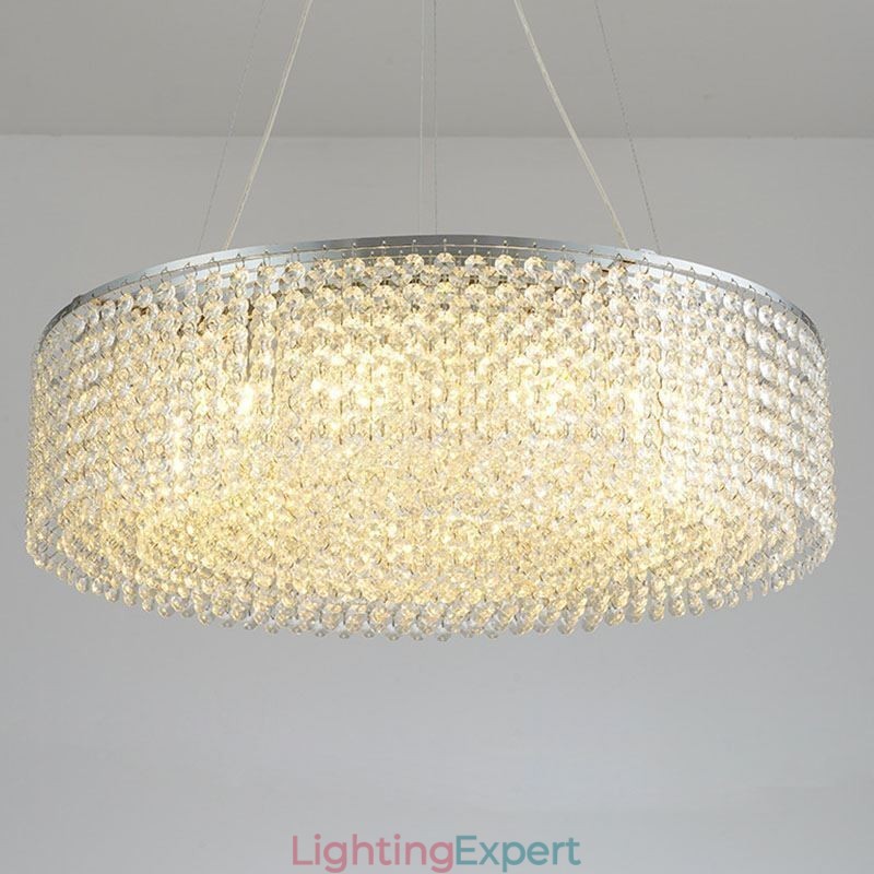 Modern Crystal Chandelier European Luxury Decorative Ceiling Lamp With 12 Lights