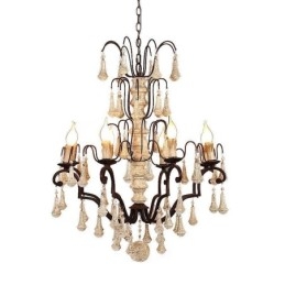 Retro Style Wood Pendant Light Elegant Chandelier