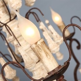 Retro Style Wood Pendant Light Elegant Chandelier