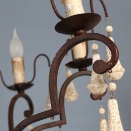Retro Style Wood Pendant Light Elegant Chandelier