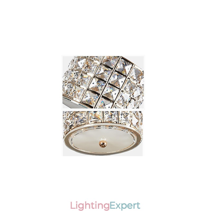Single 3 Light Crystal Pendant Light Droplight