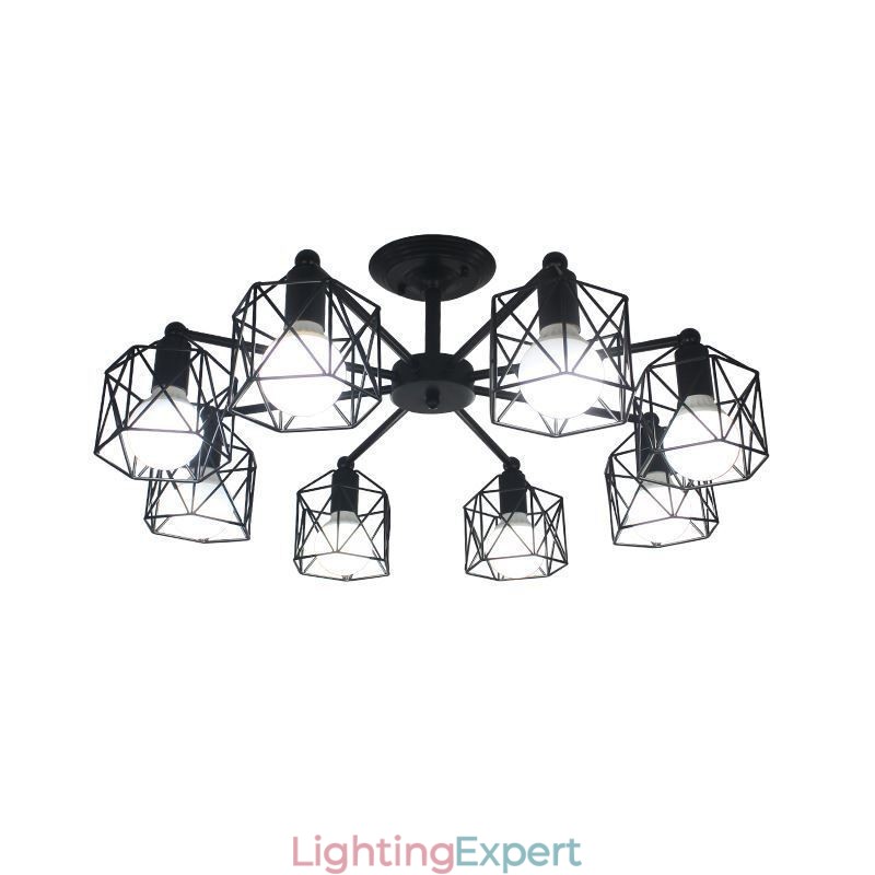 Modern Bird Cage Pendant Lamp Iron Decorative Lighting