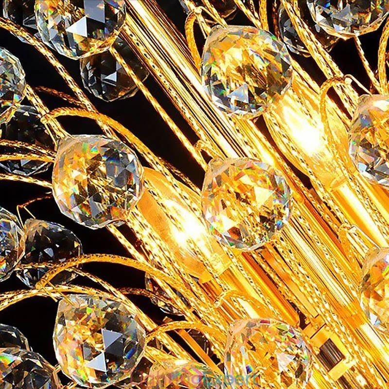 Elegant Crystal Empire Chandelier European Luxury Long Pendant