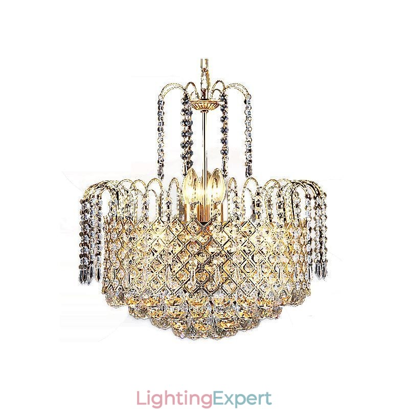 Luxury Crystal Chandelier Modern Elegant Pendant Light