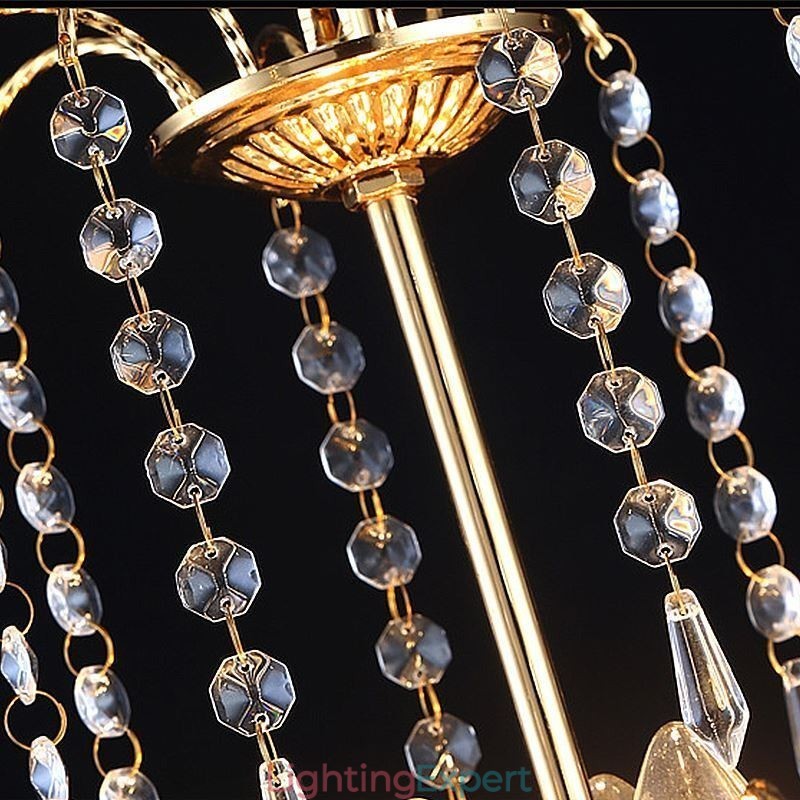 Luxury Crystal Chandelier Modern Elegant Pendant Light