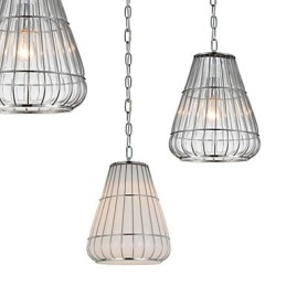 Modern Contemporary Chrome Glass Chandelier