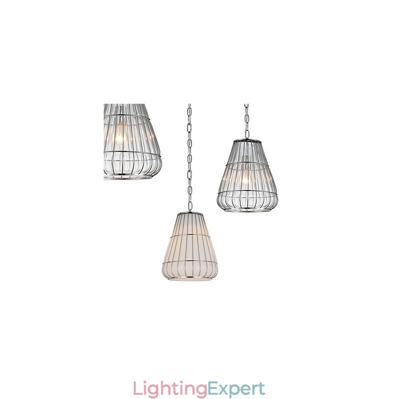 Modern Contemporary Chrome Glass Chandelier