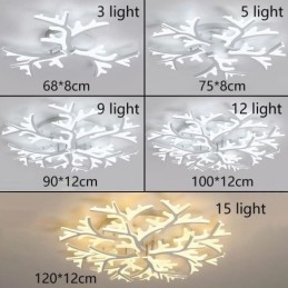 Flush Mount Modern Minimalist Antler Ceiling Light