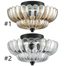 Modern Simple Flush Mount Lotus Base Ceiling Lamp