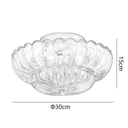 Modern Flush Mount Lotus Base Ceiling Light