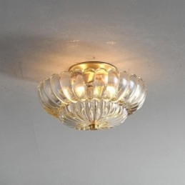 Modern Flush Mount Lotus Base Ceiling Light