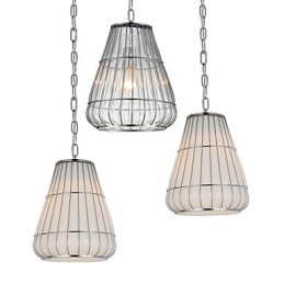 Modern Contemporary Chrome Glass Chandelier