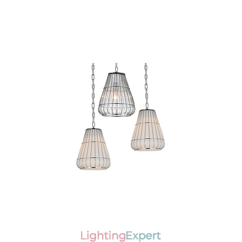 Modern Contemporary Chrome Glass Chandelier