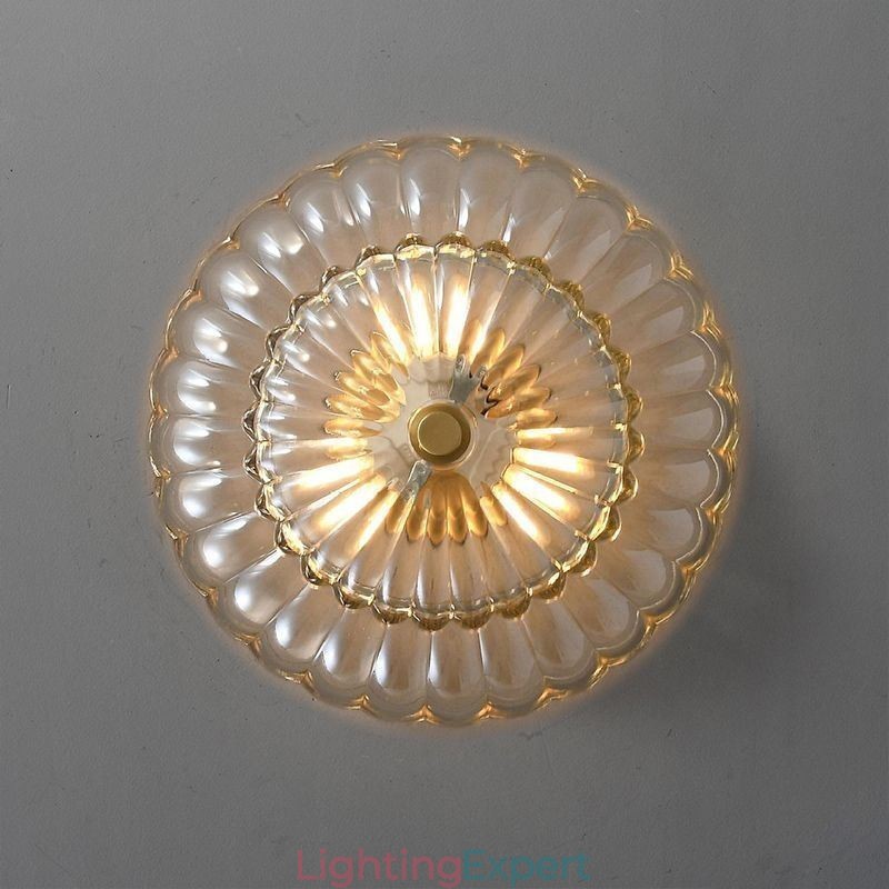 Modern Flush Mount Lotus Base Ceiling Light