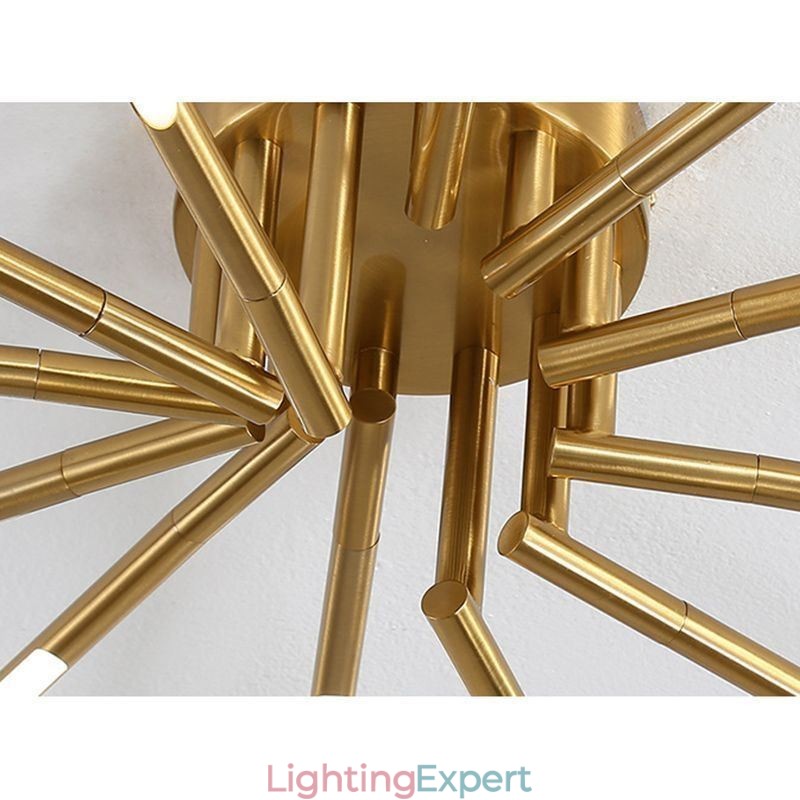 Simple Flush Mount Fireworks Ceiling Light