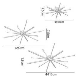 Flush Mount Modern Minimalist Fireworks Ceiling Light