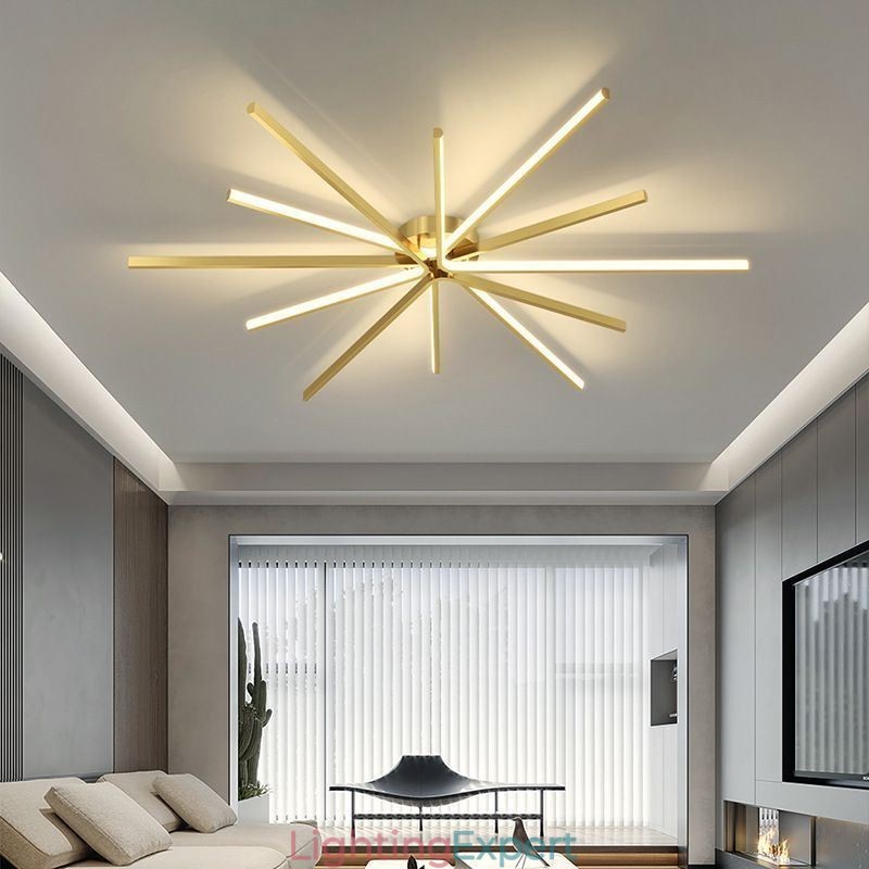 Flush Mount Modern Minimalist Fireworks Ceiling Light