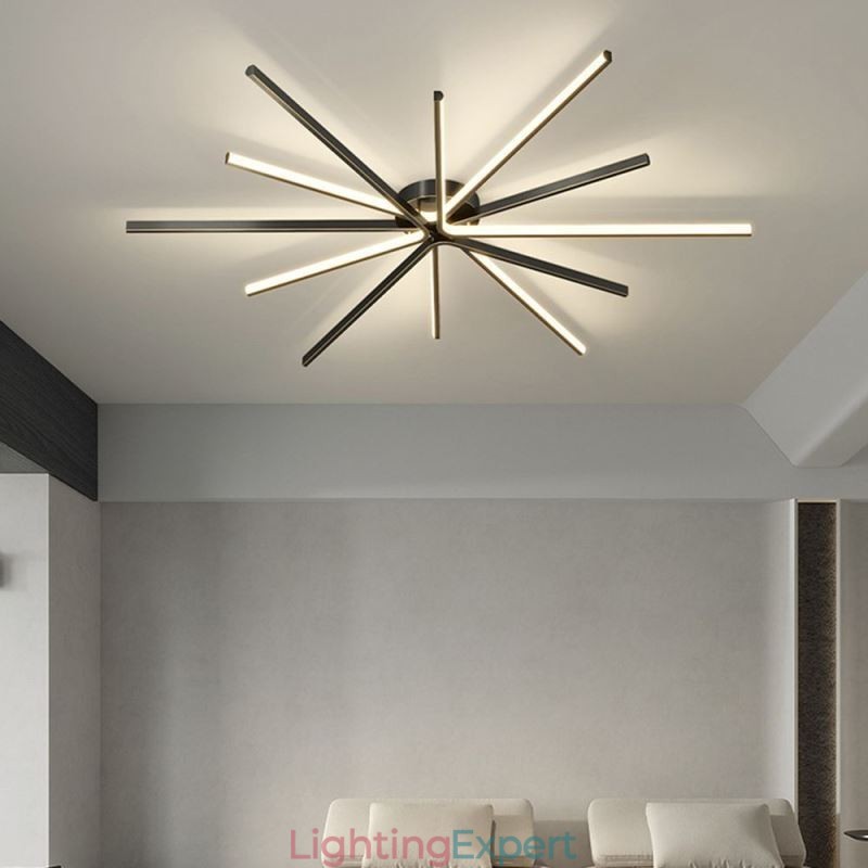 Flush Mount Modern Minimalist Fireworks Ceiling Light