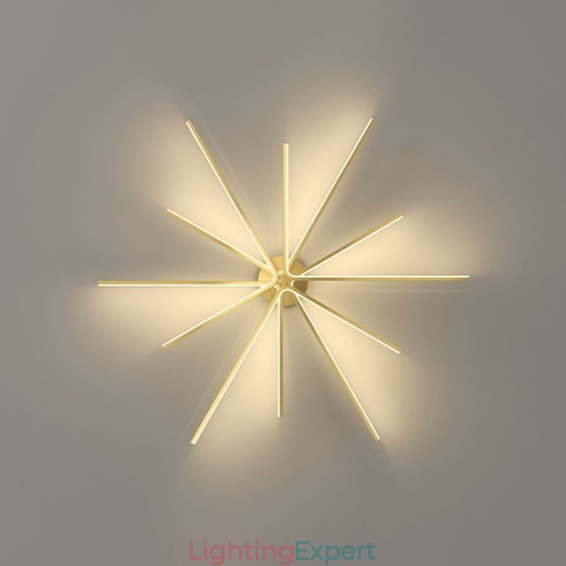 Flush Mount Modern Minimalist Fireworks Ceiling Light