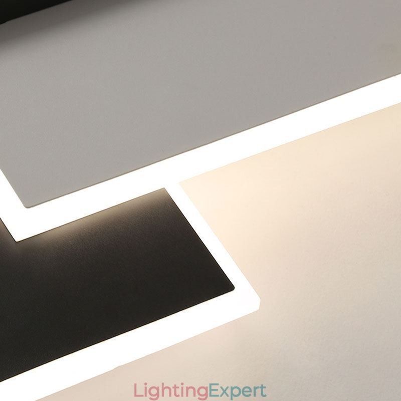 Flush Mount Minimalist Acrylic Square Ceiling Light 40 50cm