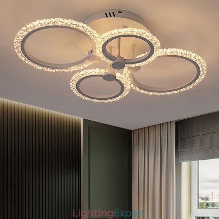 Flush Mount Modern Minimalist Circle Acrylic Flower Ceiling Light Flush Mount Modern Minimalist Circle Acrylic Flower Ceiling Light