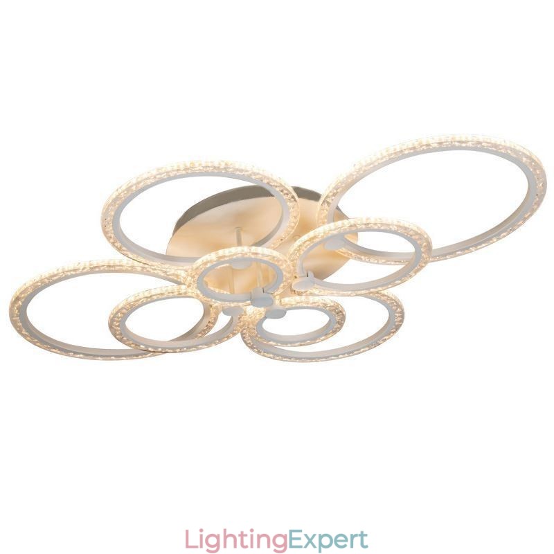 Flush Mount Modern Minimalist Circle Acrylic Flower Ceiling Light