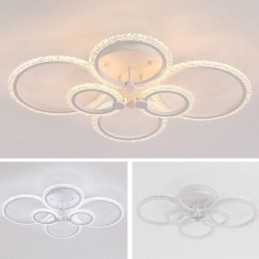 Flush Mount Modern Minimalist Circle Acrylic Flower Ceiling Light