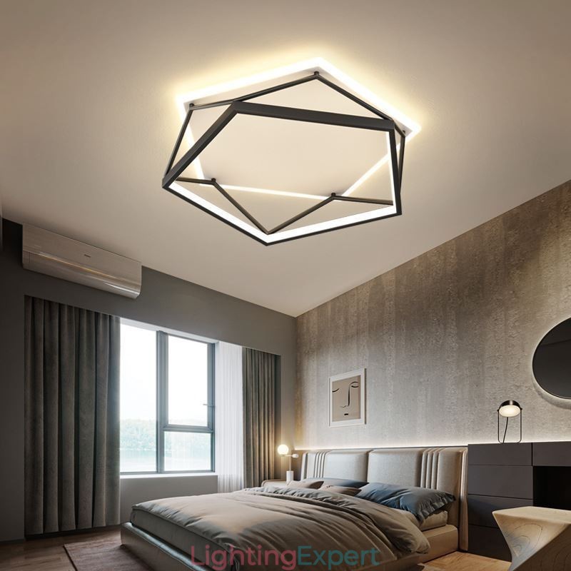 Flush Mount Hollow Three dimensional Ceiling Light 55cm