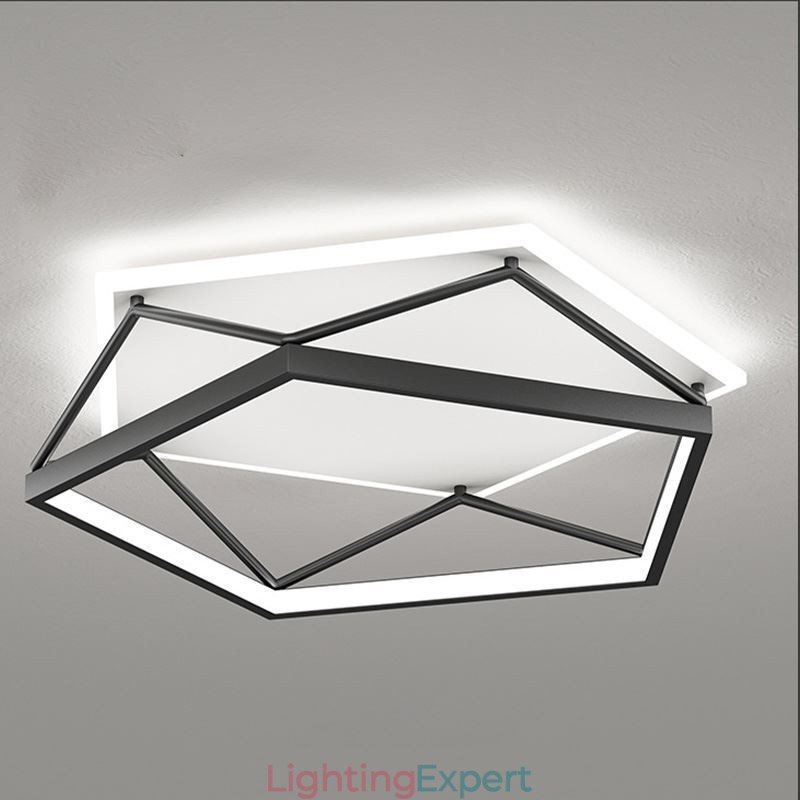 Flush Mount Hollow Three dimensional Ceiling Light 55cm