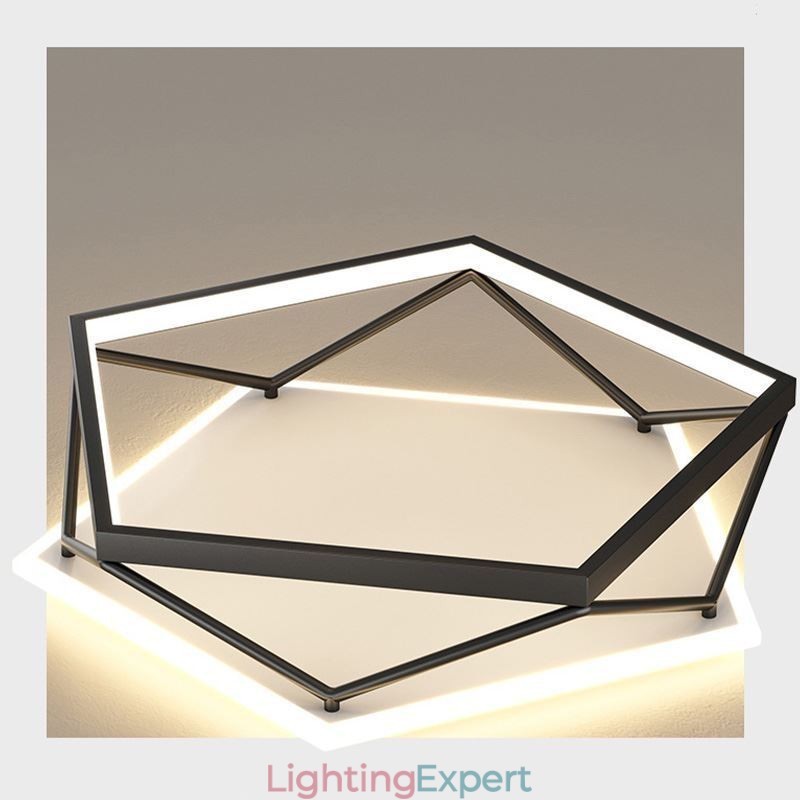 Flush Mount Hollow Three dimensional Ceiling Light 55cm