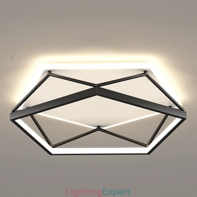 Flush Mount Hollow Three dimensional Ceiling Light 55cm