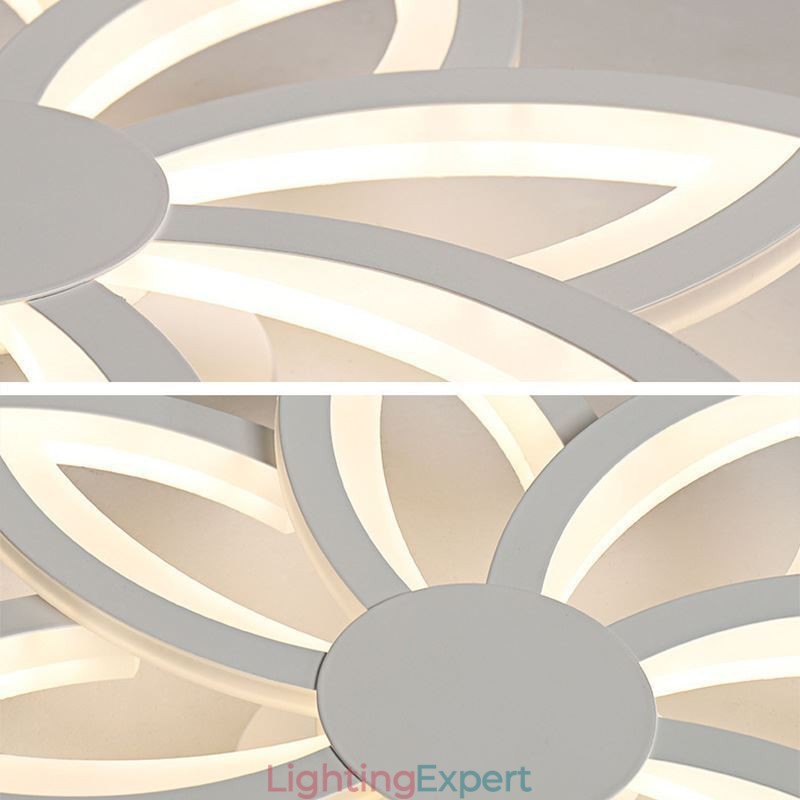 Flush Mount Eye catching Acrylic Flower Ceiling Light 55cm