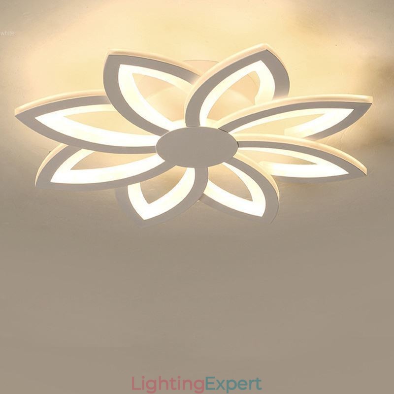 Flush Mount Eye catching Acrylic Flower Ceiling Light 55cm