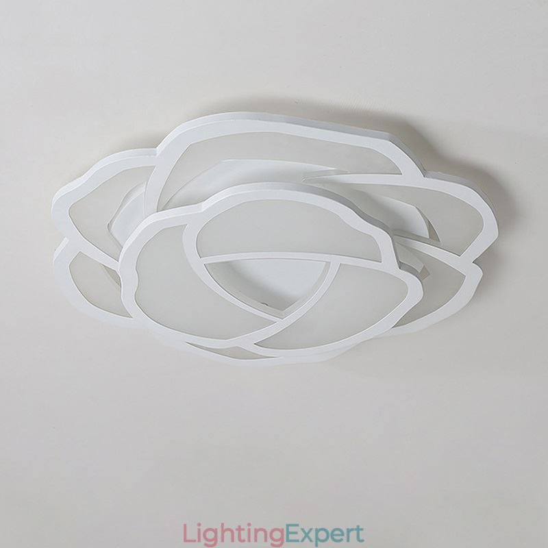 Flush Mount Modern Simple Rose Acrylic Ceiling Light 52cm