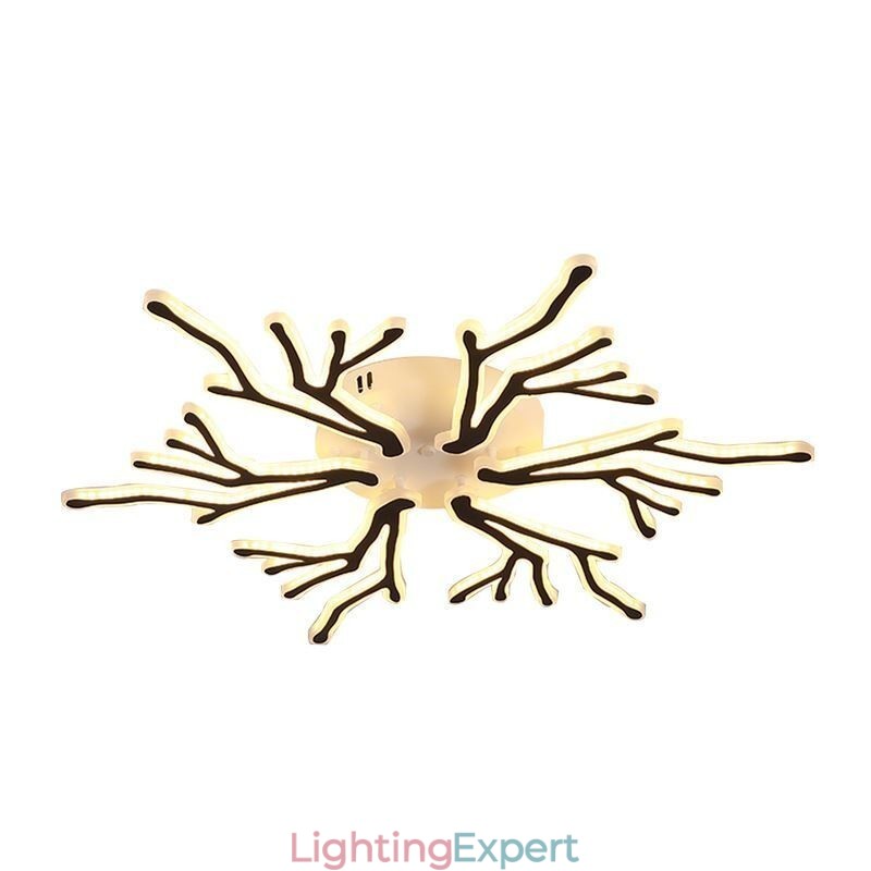 Flush Mount Acrylic Branch Ceiling Light