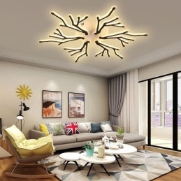 Flush Mount Acrylic Branch Ceiling Light