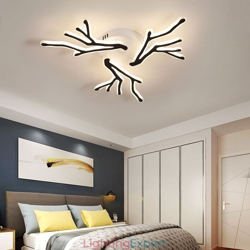 Flush Mount Acrylic Branch Ceiling Light