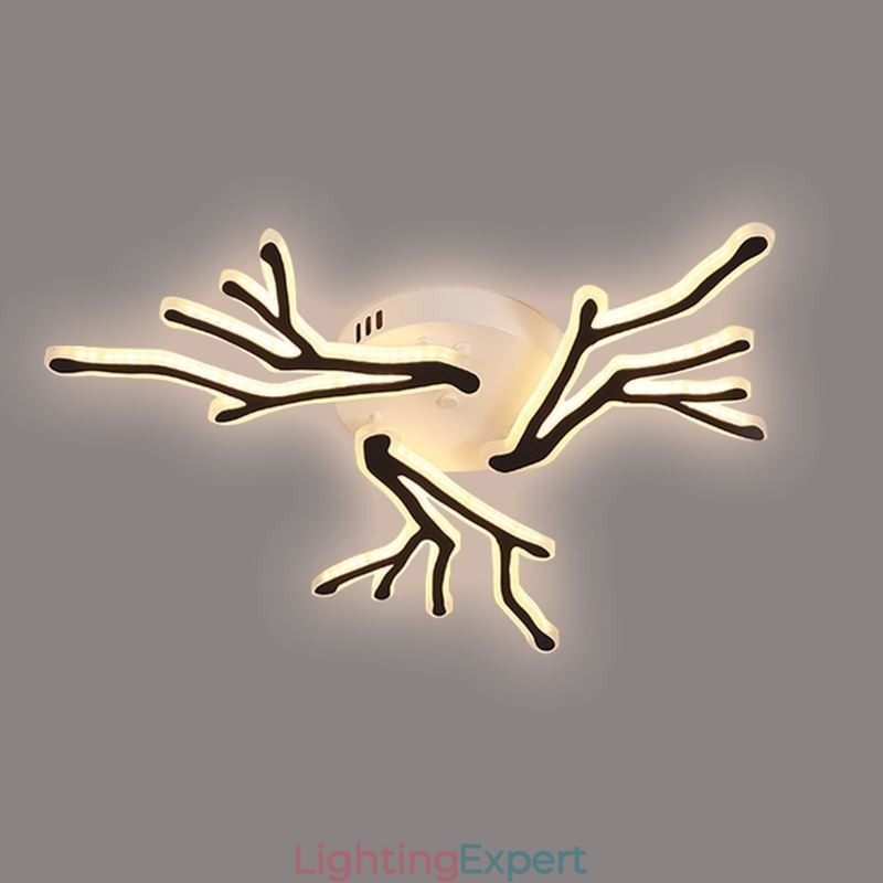 Flush Mount Acrylic Branch Ceiling Light