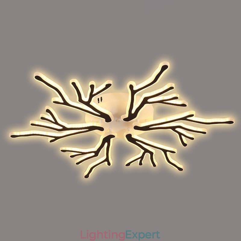 Flush Mount Acrylic Branch Ceiling Light