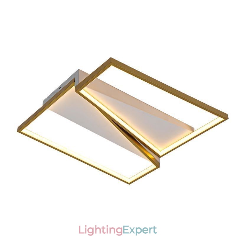 Flush Mount Minimalist Mosaic Trapezium Ceiling Light