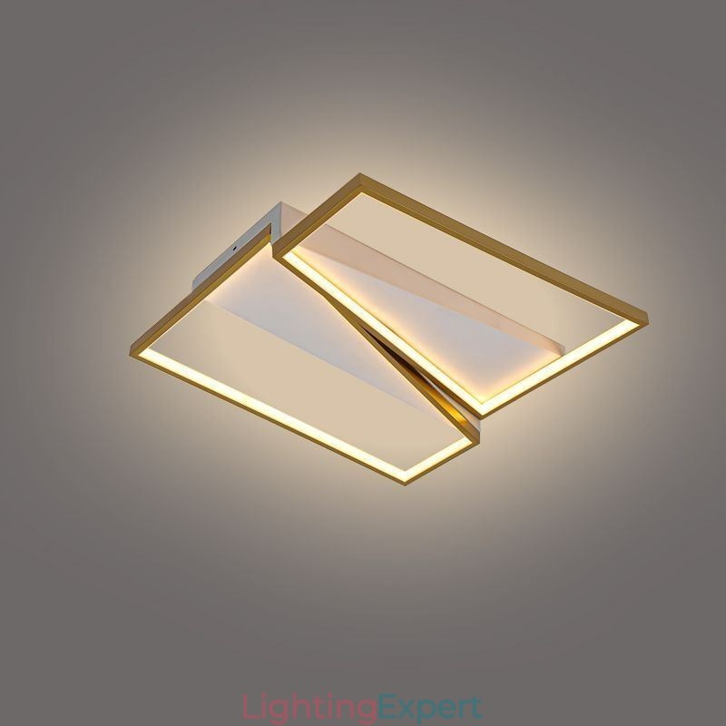 Flush Mount Minimalist Mosaic Trapezium Ceiling Light