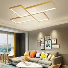 Flush Mount Mosaic Geometric Square Ceiling Light Fixture