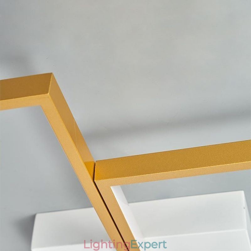 Flush Mount Mosaic Geometric Square Ceiling Light Fixture