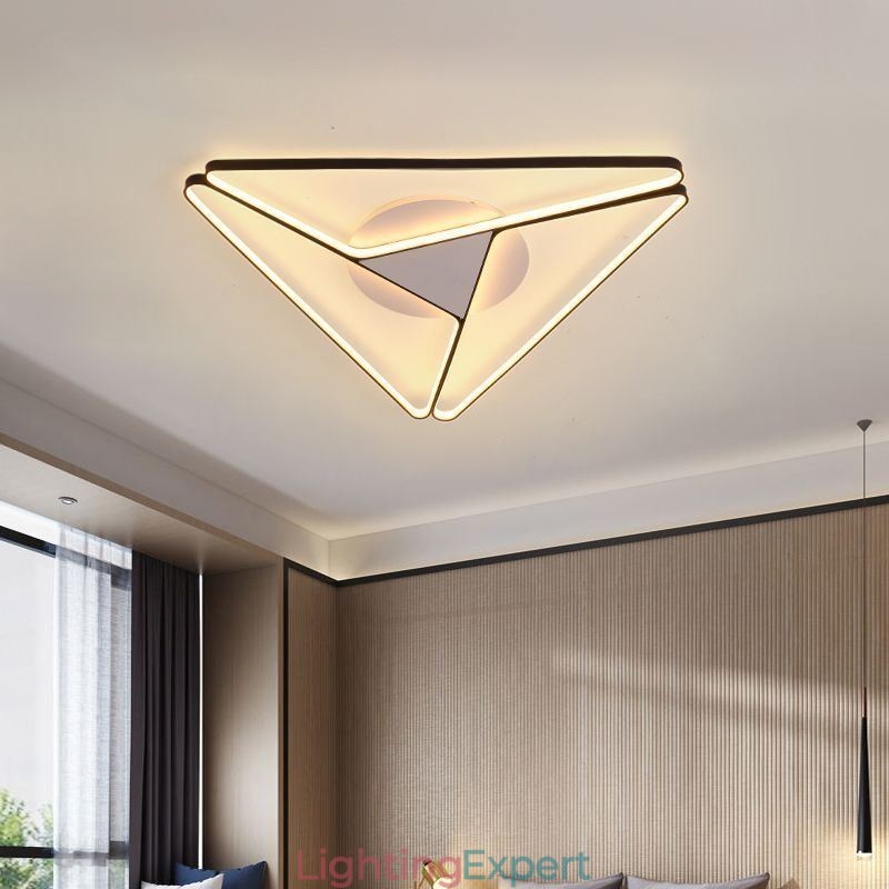 Flush Mount Minimalist Triangle Ceiling Light