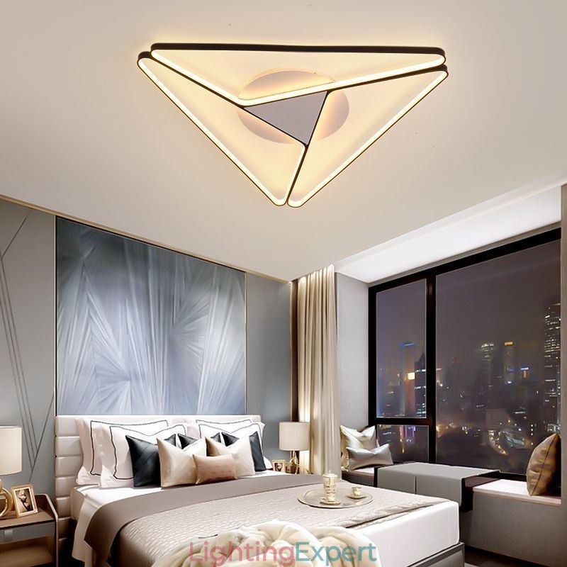 Flush Mount Minimalist Triangle Ceiling Light