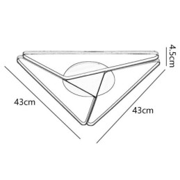 Flush Mount Minimalist Triangle Ceiling Light
