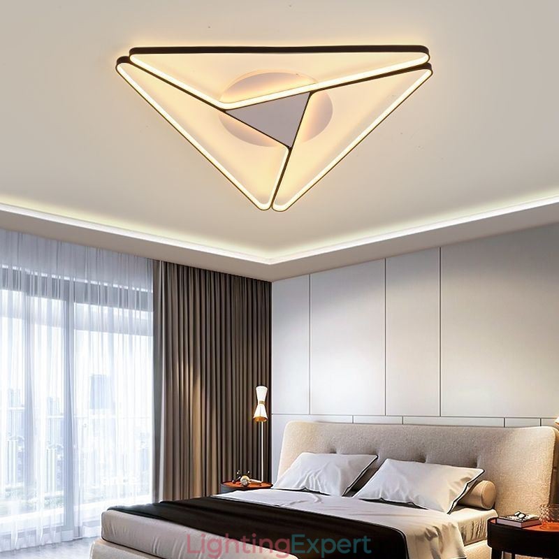Flush Mount Minimalist Triangle Ceiling Light
