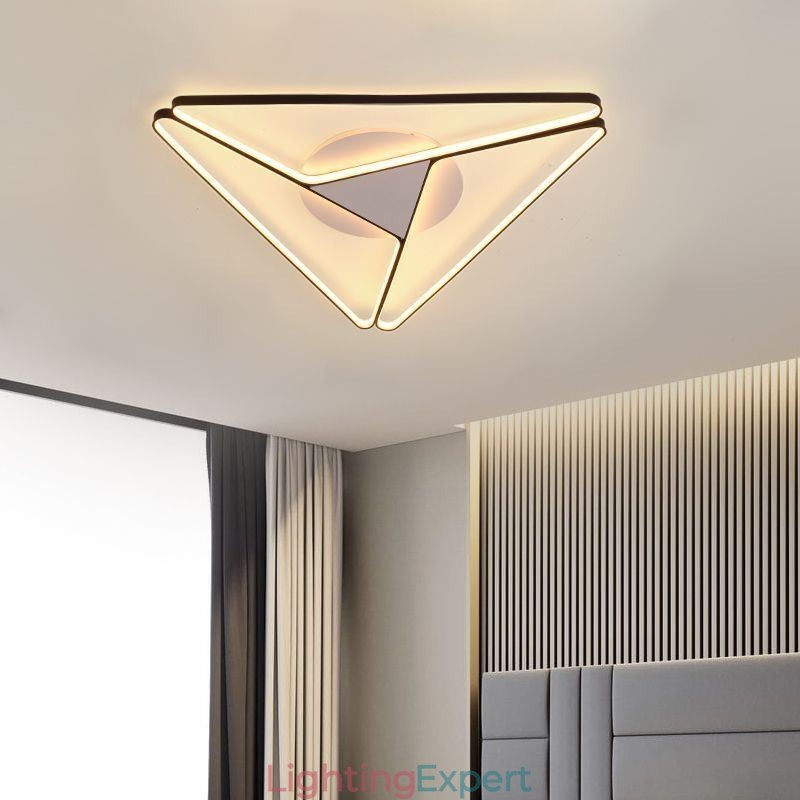 Flush Mount Minimalist Triangle Ceiling Light